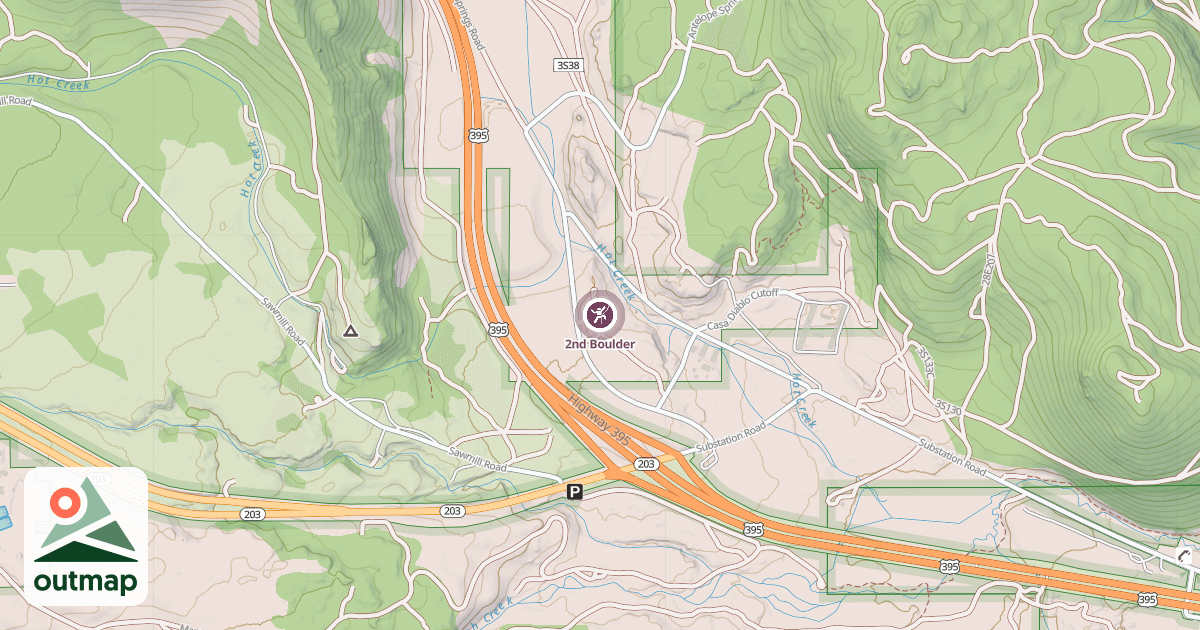 Map of 2nd Boulder