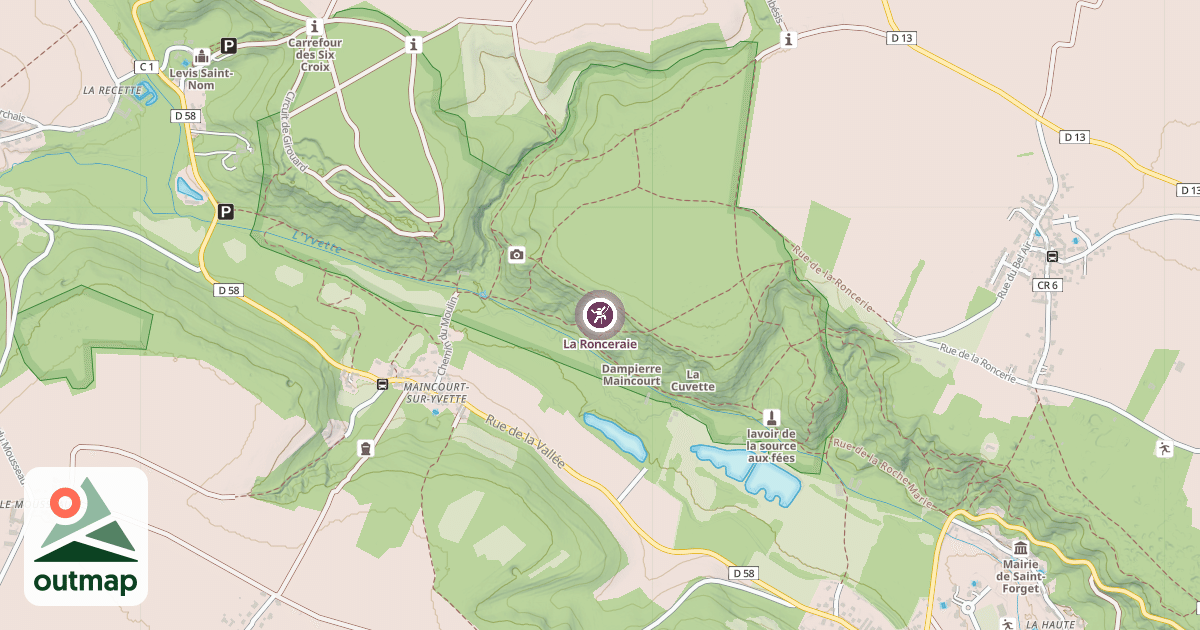 Map of La Ronceraie