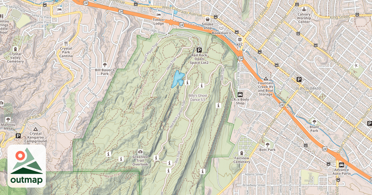 Map of Billy's Ghost Dance