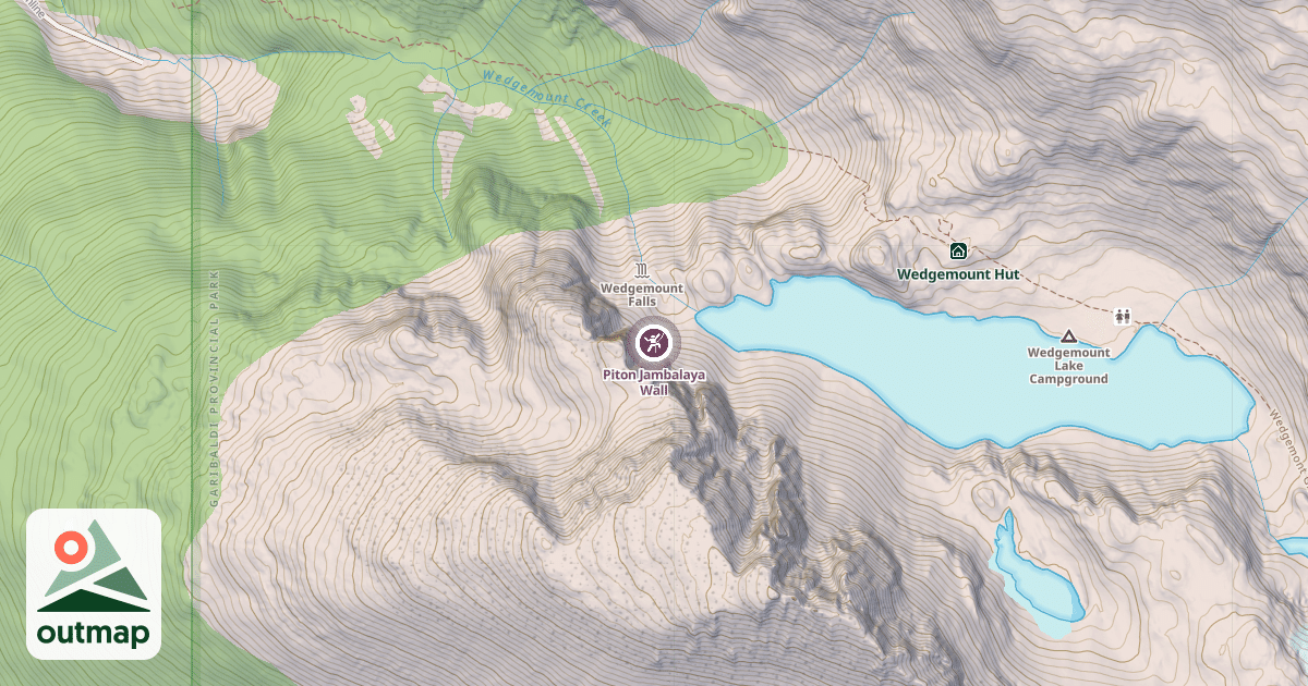 Map of Piton Jambalaya Wall