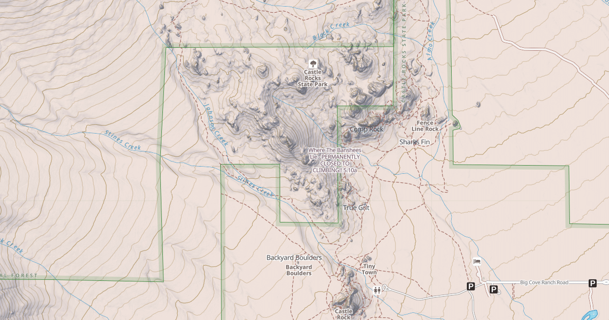 Map preview of Where The Banshees Lie - PERMANENTLY CLOSED TO CLIMBING!!