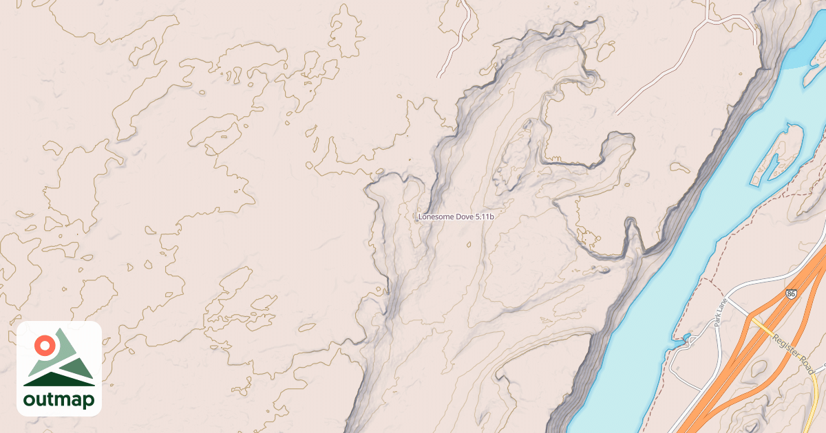 Map of Lonesome Dove