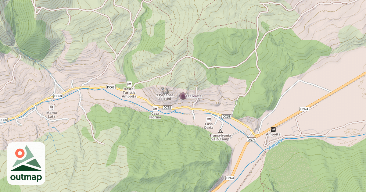 Map of 13.Creasta