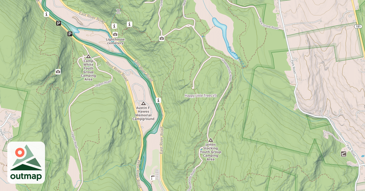 Map of Happy Little Trees
