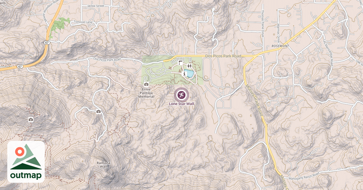 Map of Lone Star Wall