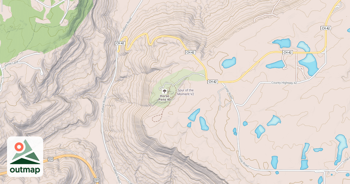 Map of Spur of the Moment
