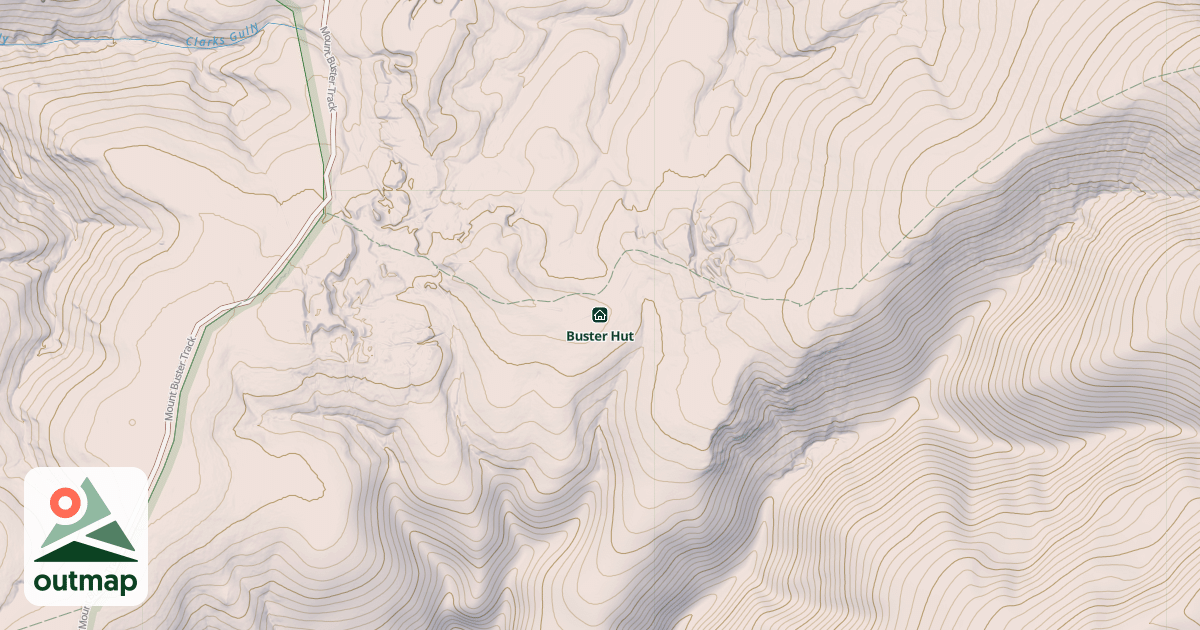 Map of Buster Hut