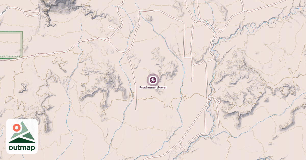 Map of Roadrunner Tower