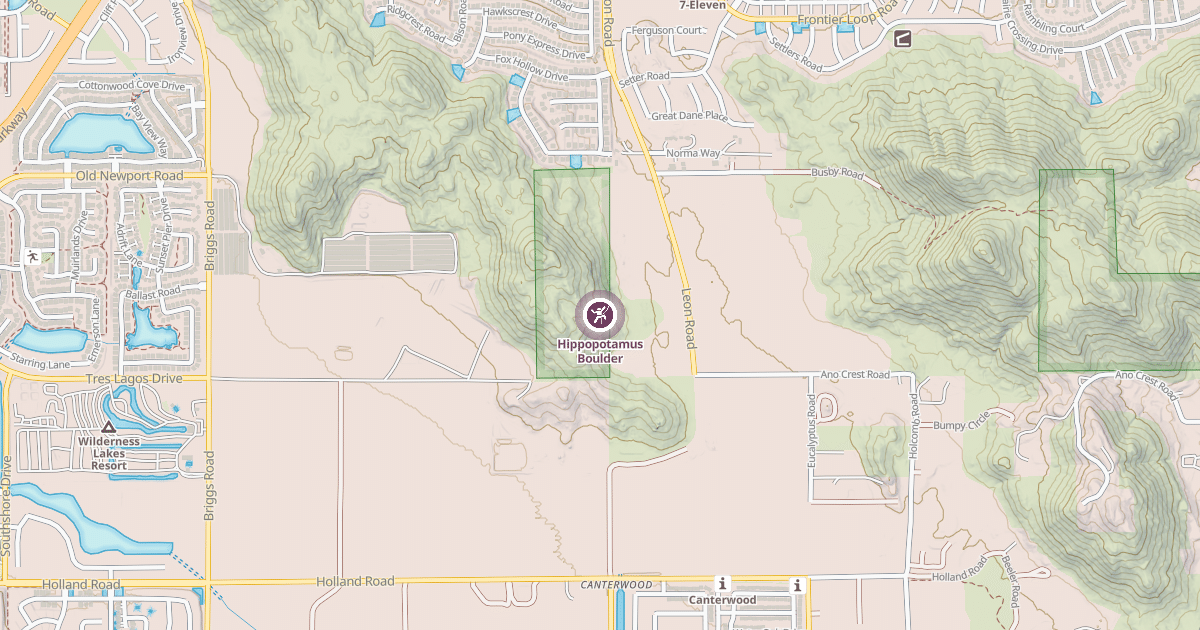 Map preview of Hippopotamus Boulder