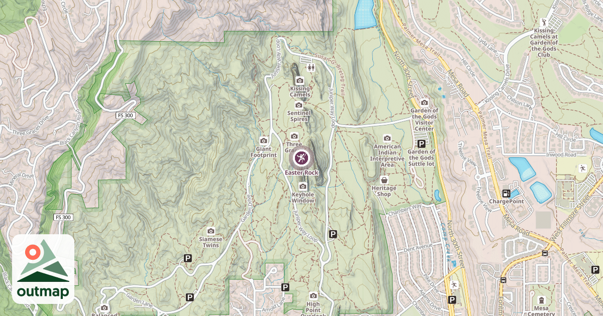 Map of Easter Rock