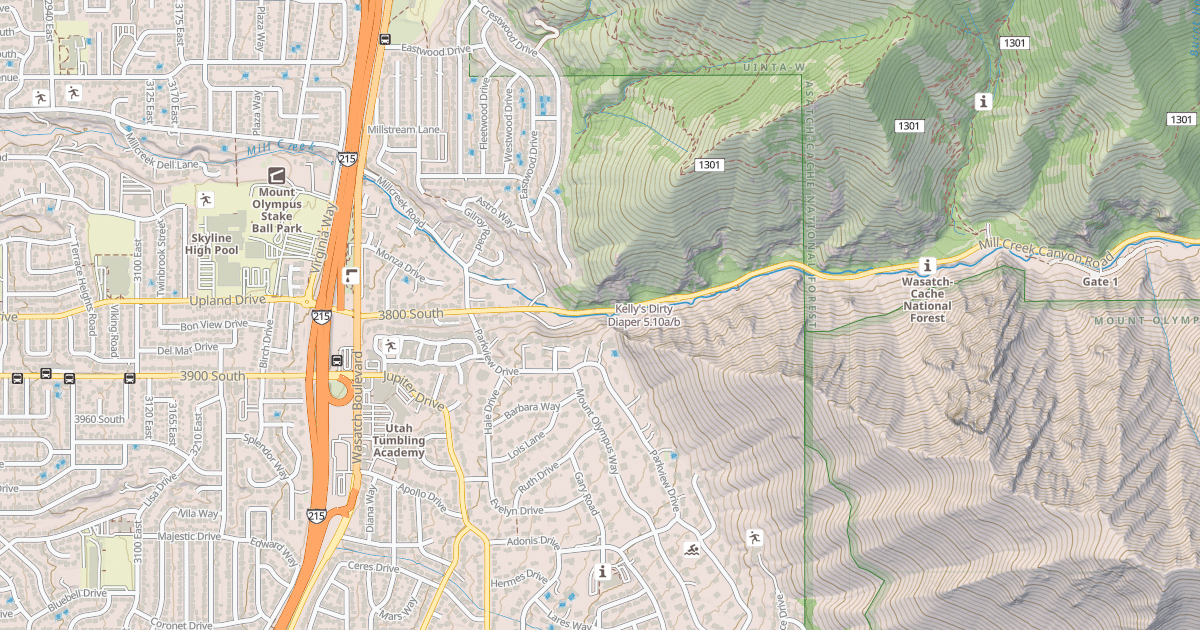 Map preview of Kelly's Dirty Diaper