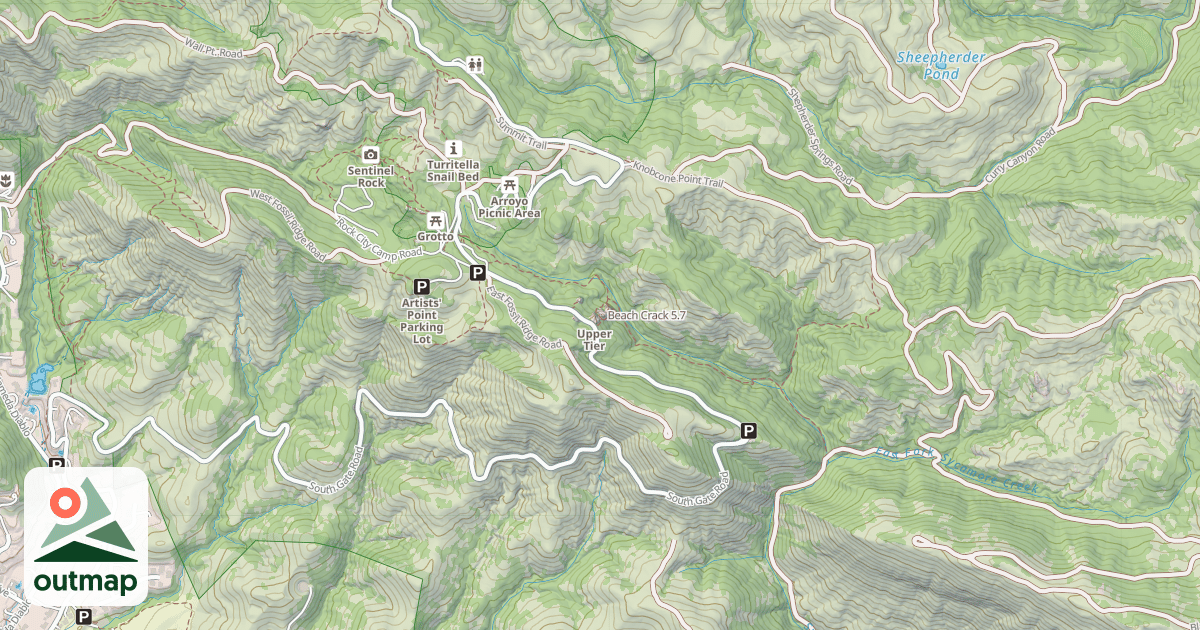 Map of Beach Crack
