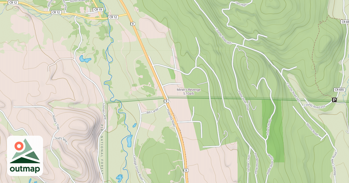Map of Miner's Revenge