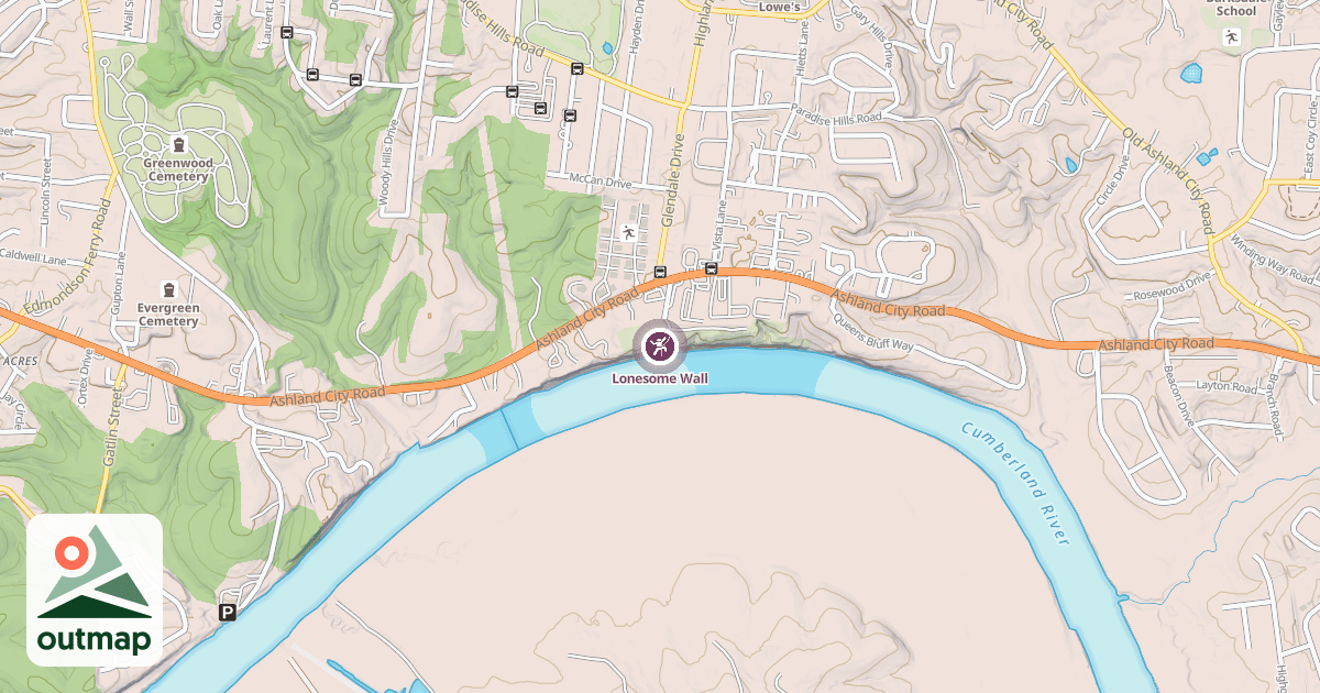 Map of Lonesome Wall