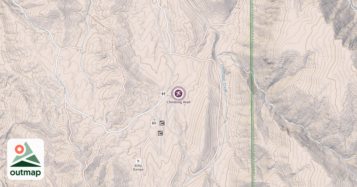 Map of Climbing Wall