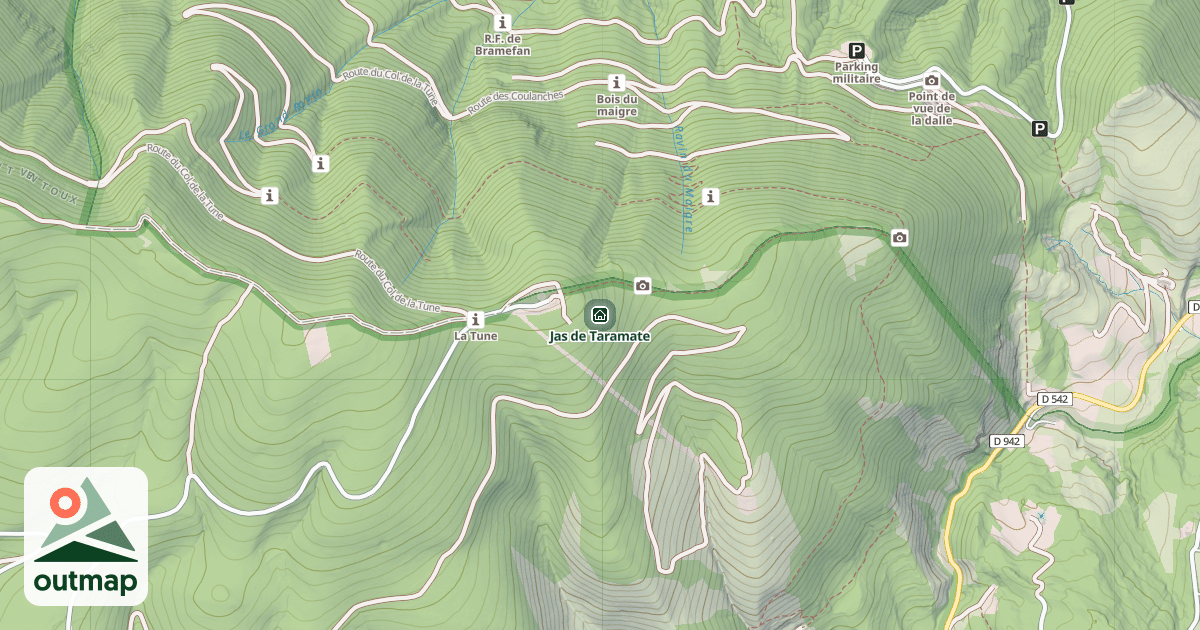 Map of Jas de Taramate