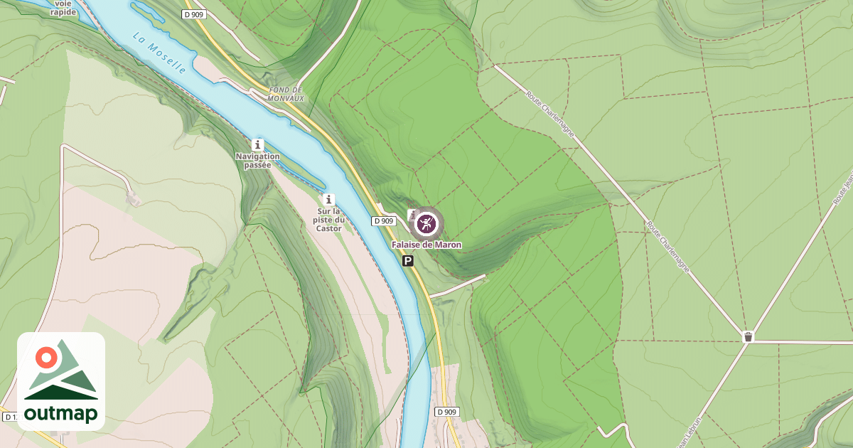 Map of Falaise de Maron