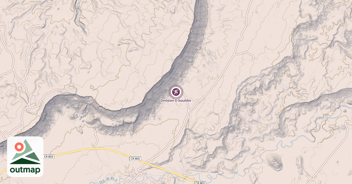 Map of Division D boulder
