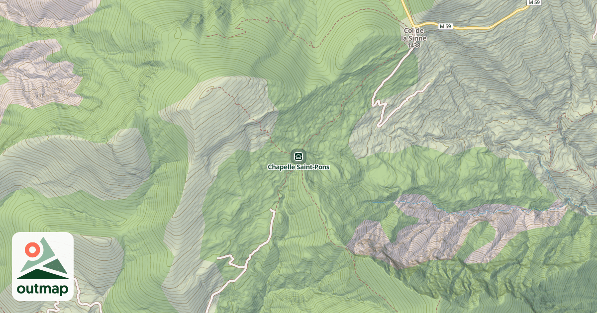 Map of Chapelle Saint-Pons