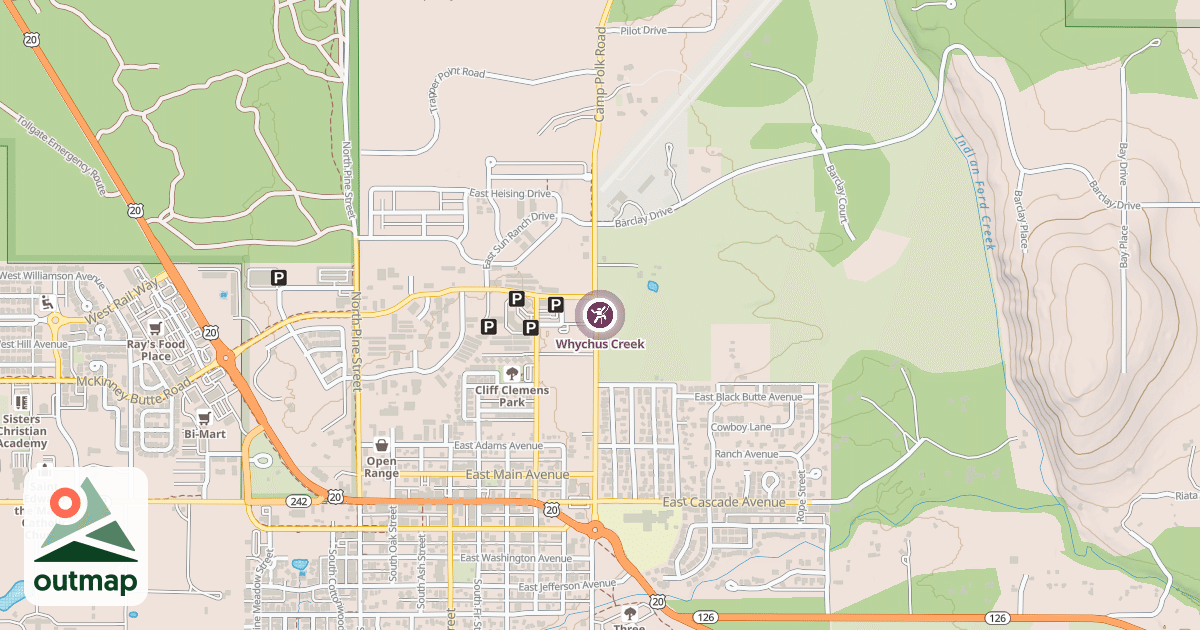 Map of Whychus Creek
