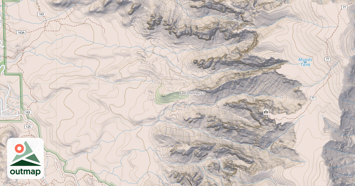 Map of East Chimney