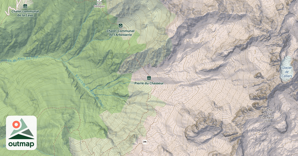 Map of Pierre du Chasseur