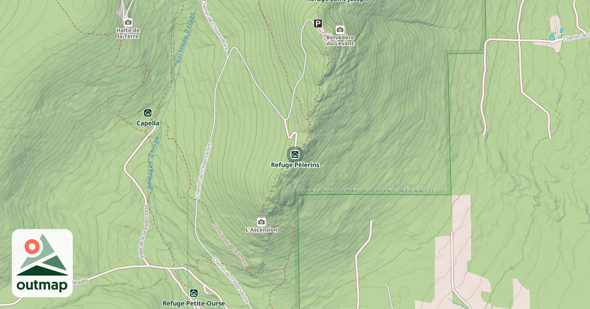 Map of Refuge Pèlerins