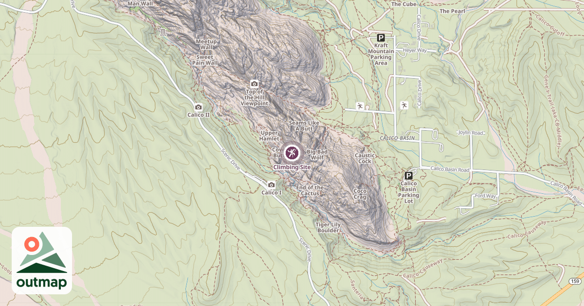 Map of Climbing Site