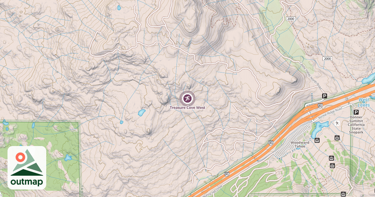 Map of Treasure Cove West
