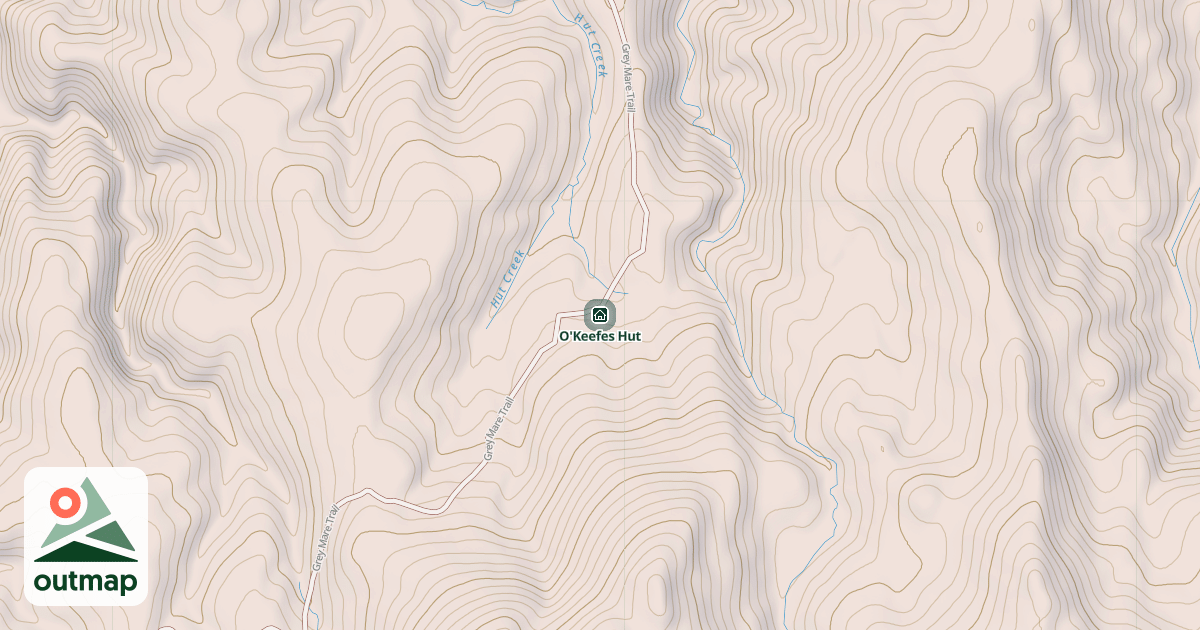 Map of O'Keefes Hut