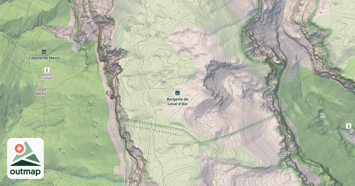 Map of Bergerie de Laval d'Aix