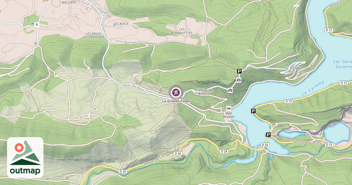 Map of La Grande Fasse