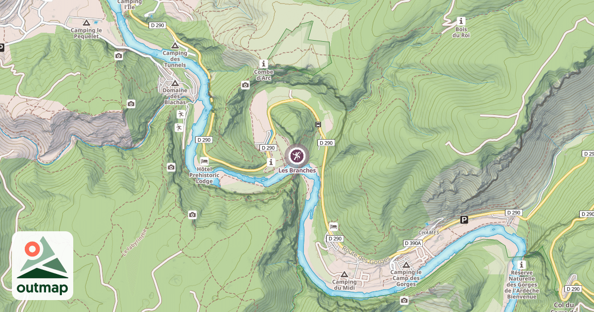 Map of Les Branches
