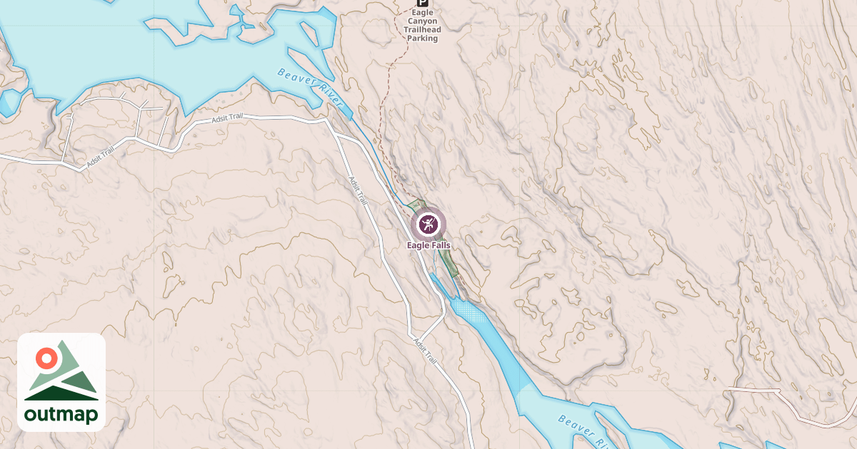 Map of Eagle Falls