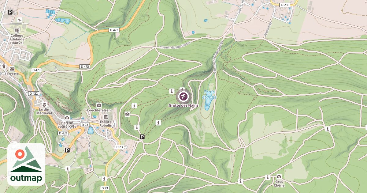 Map of Grotte des Nains