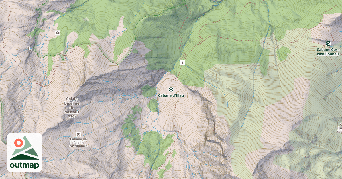 Map of Cabane d'Illau