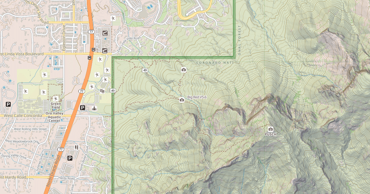 Map preview of Big Red