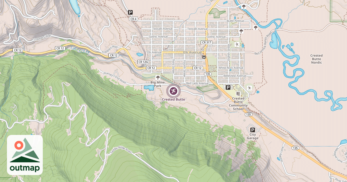 Map of Crested Butte
