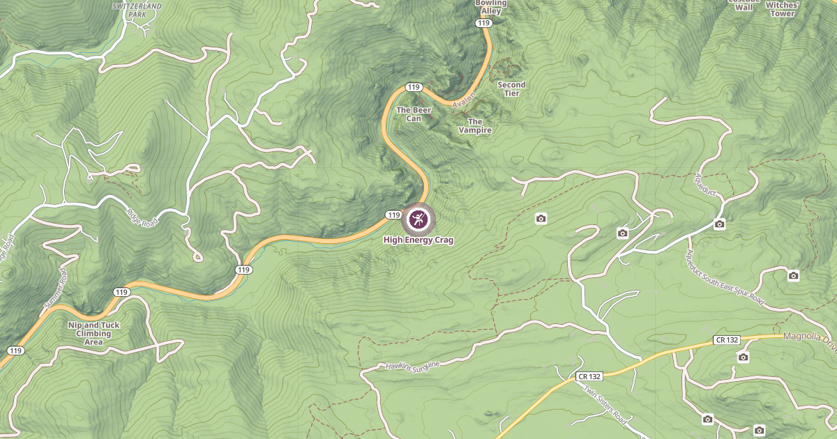 Map preview of High Energy Crag
