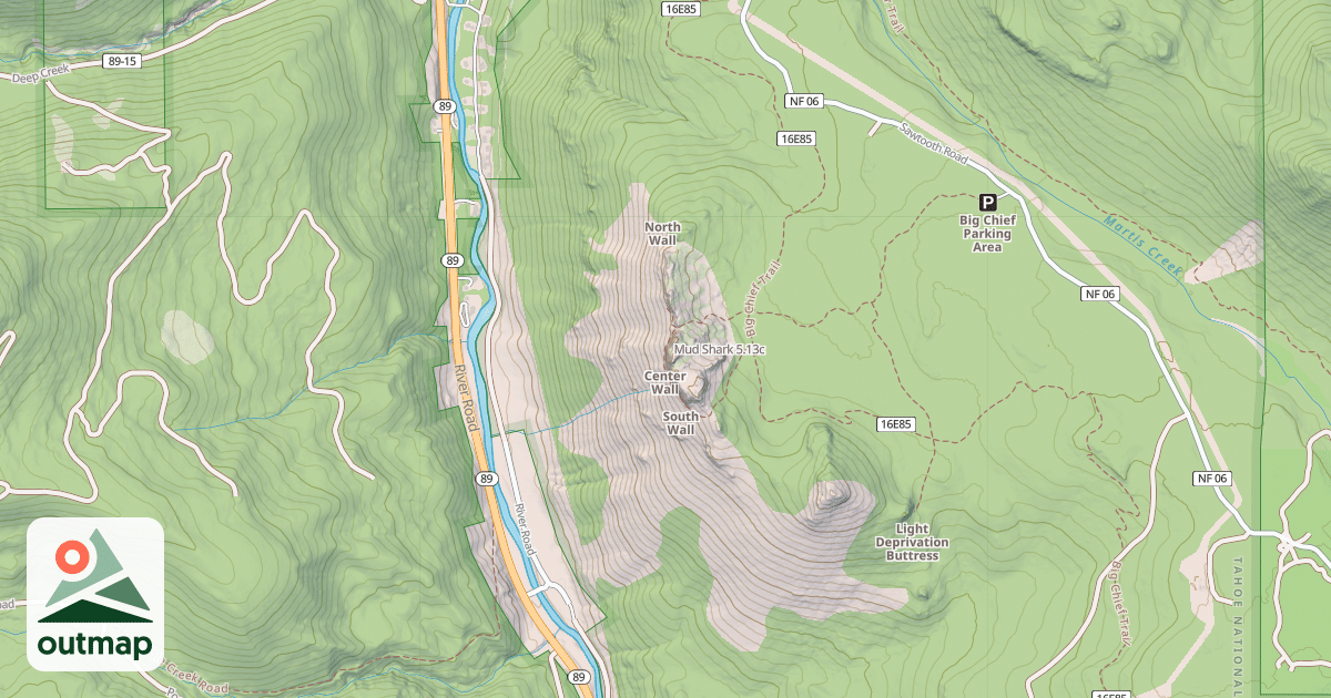 Map of Mud Shark