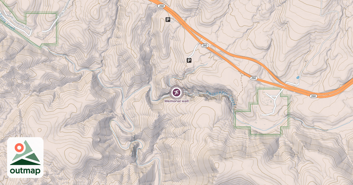 Map of Memorial wall