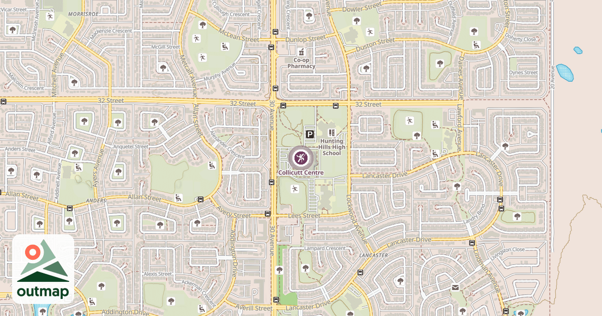 Map of Collicutt Centre
