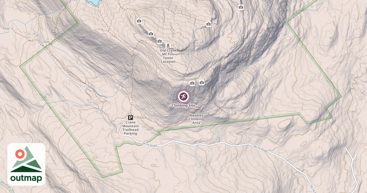 Map of Climbing Site