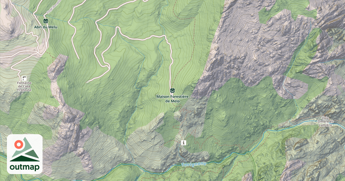 Map of Maison Forestière de Melo
