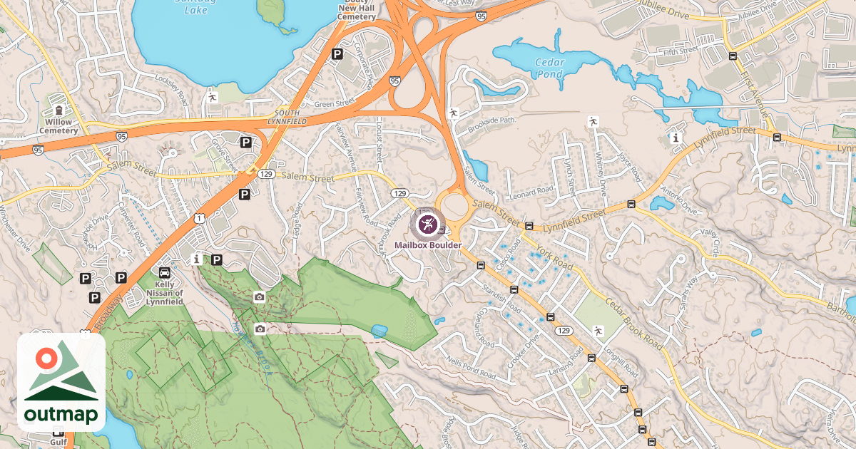 Map of Mailbox Boulder