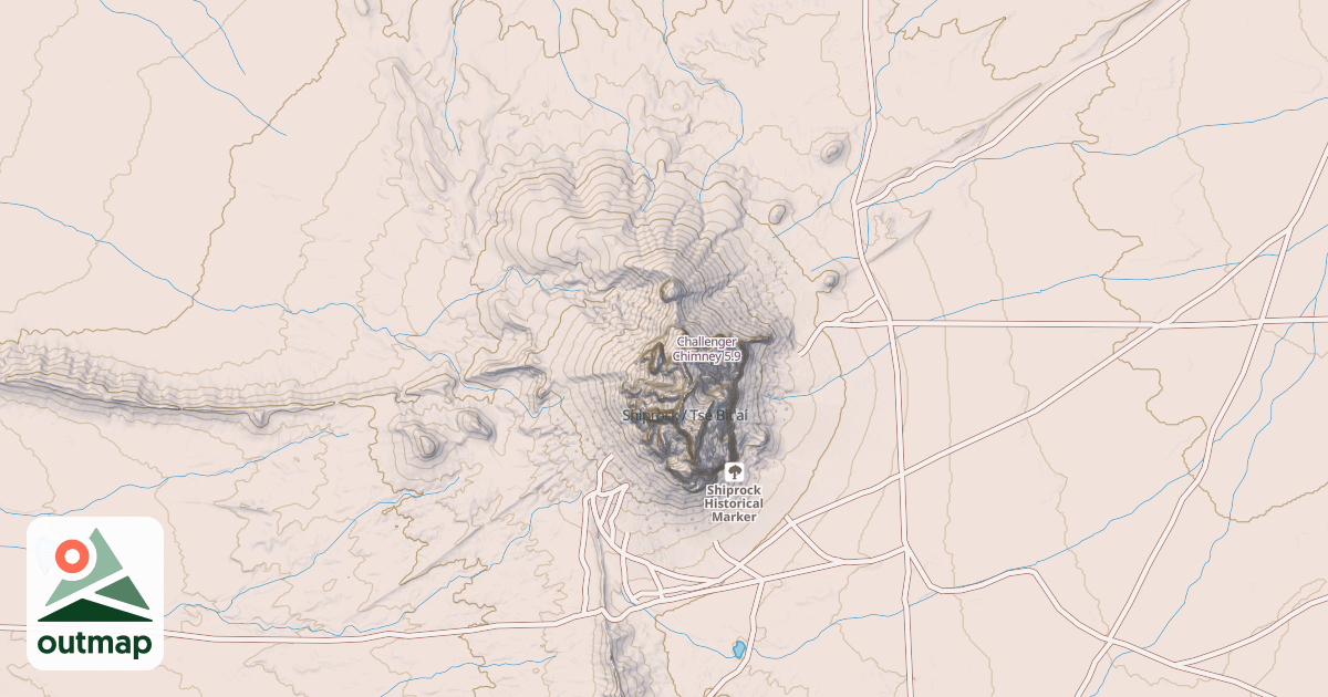 Map of Challenger Chimney