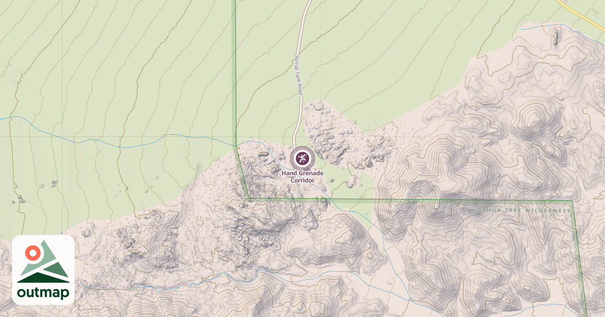Map of Hand Grenade Corridor
