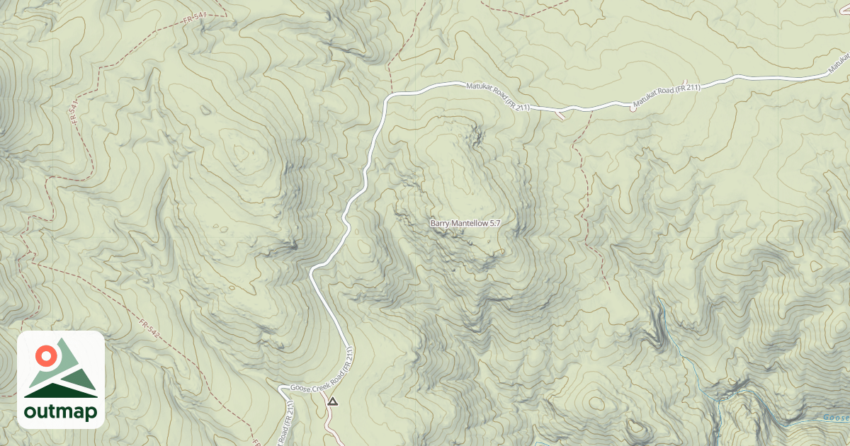 Map of Barry Mantellow