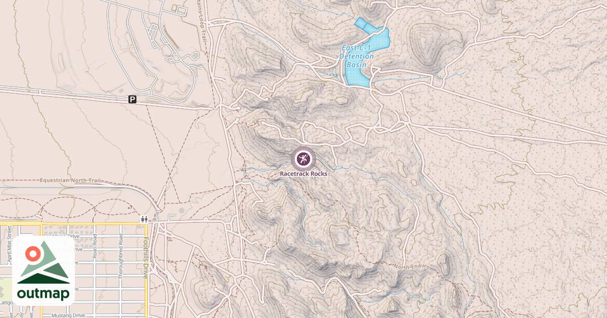 Map of Racetrack Rocks