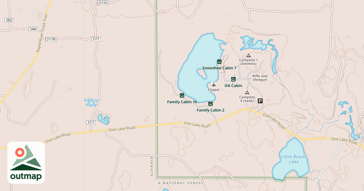 Map of Family Cabin 10